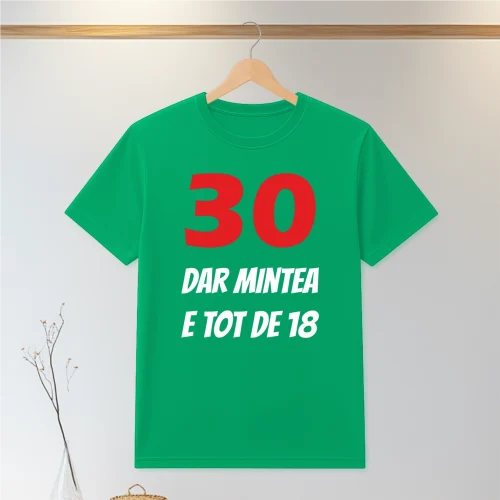Tricou personalizabil imprimat, cu cauciuc, Aniversarea vârstei de 30 de ani [ #0075 ]