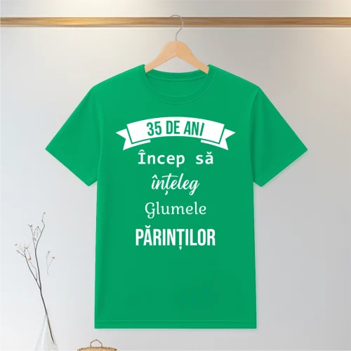 Tricou personalizabil imprimat, cu cauciuc, Aniversarea vârstei de 35 de ani [ #0078 ]