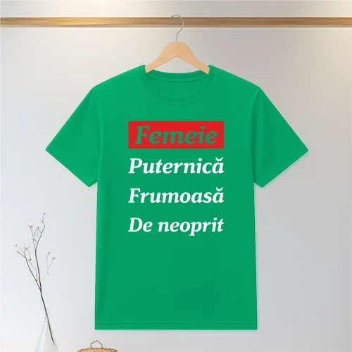 Tricou personalizabil imprimat, cu cauciuc, Cadou de 8 Martie [ #0114 ]