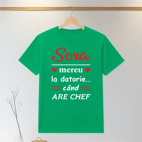 Tricou personalizabil imprimat, cu cauciuc, Cadou pentru Soră [ #0142 ]