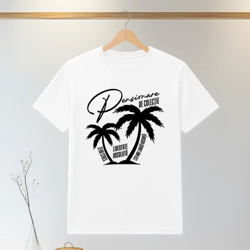 Tricou personalizabil imprimat, cu cauciuc, Cadou pentru Pensionare [ #1319 ]