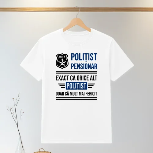 Tricou personalizabil imprimat, cu cauciuc, Cadou pentru Pensionare [ #1337 ]