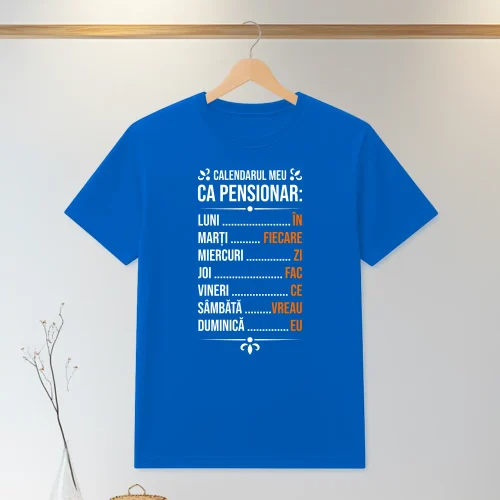 Tricou personalizabil imprimat, cu cauciuc, Cadou pentru Pensionare [ #1328 ]