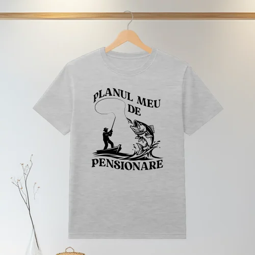 Tricou personalizabil imprimat, cu cauciuc, Cadou pentru Pensionare [ #1336 ]
