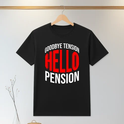 Tricou personalizabil imprimat, cu cauciuc, Cadou pentru Pensionare [ #1339 ]