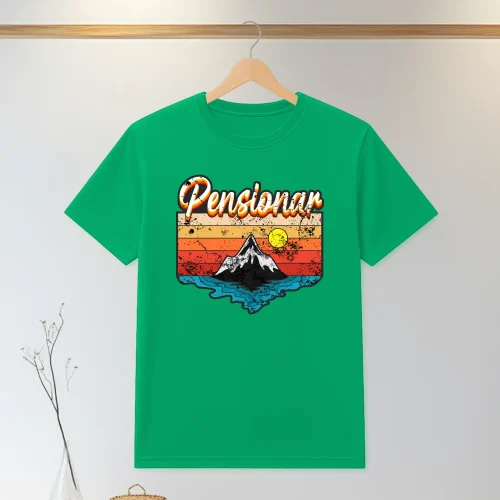 Tricou personalizabil imprimat, cu cauciuc, Cadou pentru Pensionare [ #1304 ]