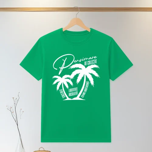 Tricou personalizabil imprimat, cu cauciuc, Cadou pentru Pensionare [ #1319 ]